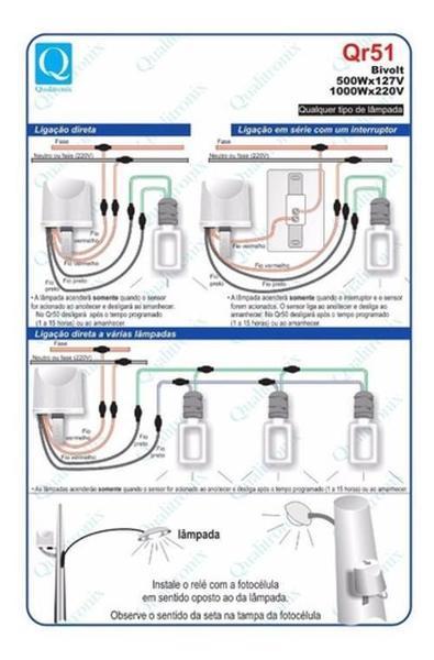 Imagem de Relé Fotoelétrico Programável Qr50 Qualitronix 04 Unid