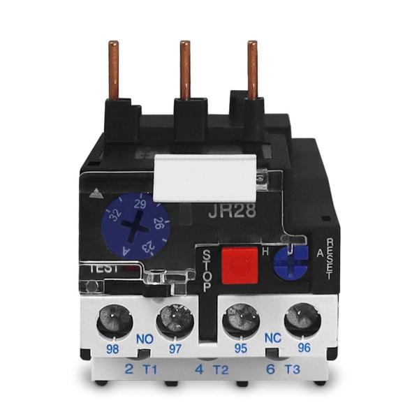 Imagem de Relé Sobrecarga Térmico Tripolar JR28-1353 23-32A Para Contatores IC09 à IC32 Sibratec