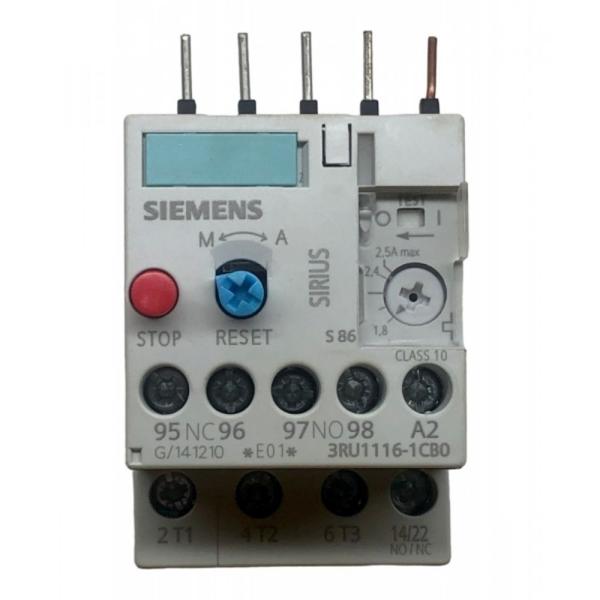 Imagem de Rele termico 1,8 - 2,5a 3ru11161cb0 siemens