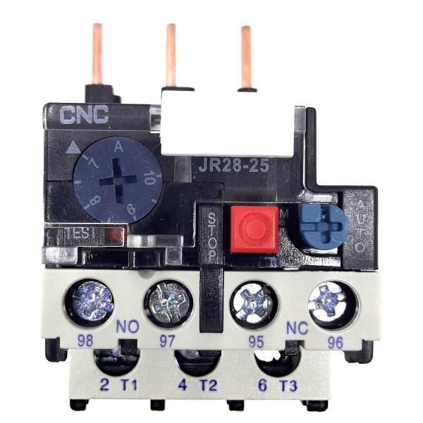 Imagem de Relé Térmico JR28-25 Corrente 7-10A CNC - Proteção Sobrecarga - 380V