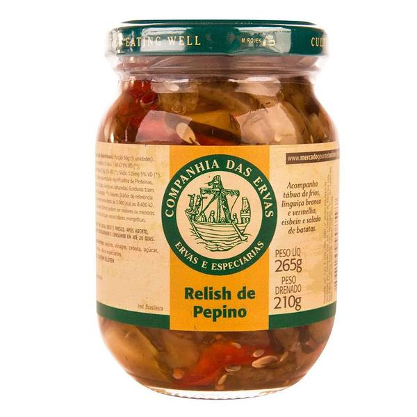 Relish de Pepino Companhia das Ervas 265g Imagem de Relish de Pepino Companhia das Ervas 265g