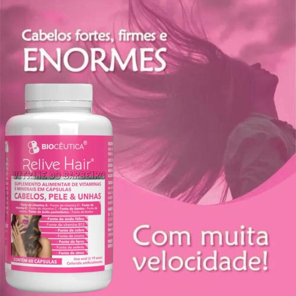 Imagem de Relive Hair Para Cabelos, Pele e Unhas Suplemento Alimentar!