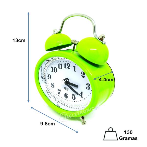 Imagem de Relógio 2 Sino Analógico Com Despertador Campainha Retrô ZB2016