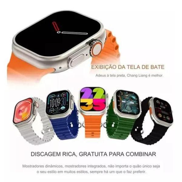 Imagem de Relógio 2024 Smartwatch K9 ULTRA PR0 MAX 7 PULSEIRAS faz e recebe ligações