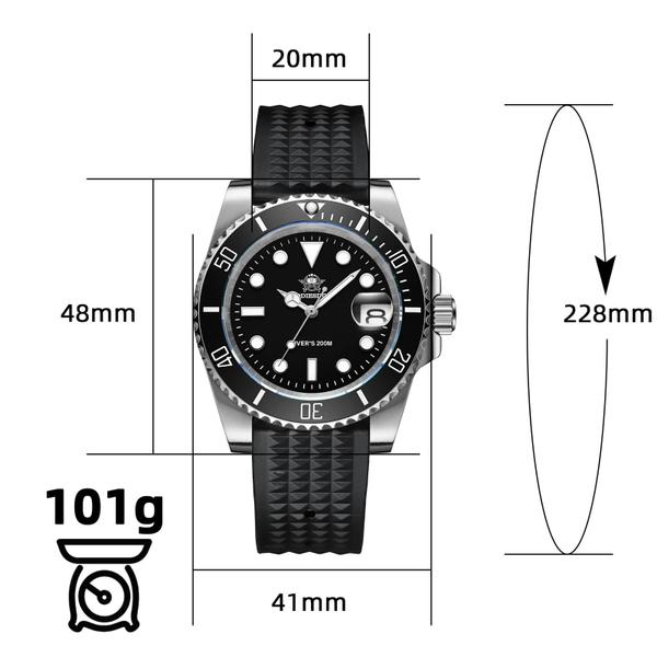 Imagem de Relógio ADDIESDIVE ADDIESDIVE Quartz para homens Diver 200m à prova d'água