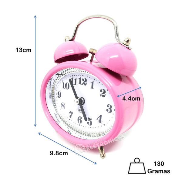 Imagem de Relógio Analógico Despertador Mesa Campainha Alta Potencia ZB2016