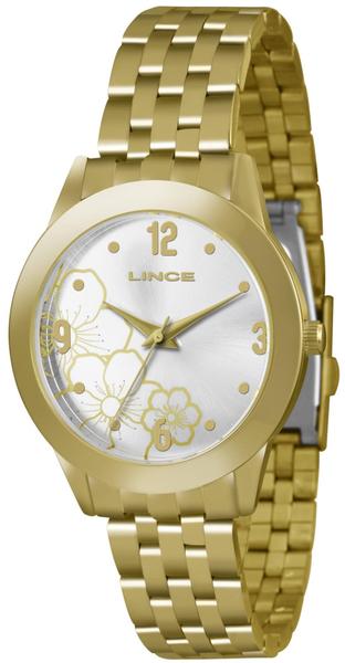 Imagem de Relógio analógico feminino lince dourado lrg4300l s2kx