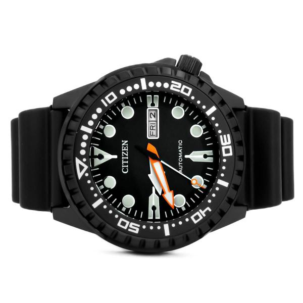 Imagem de Relógio Automático Masculino Citizen Preto Marine Sport Borracha Original Prova D'água Garantia 2 anos TZ31123P