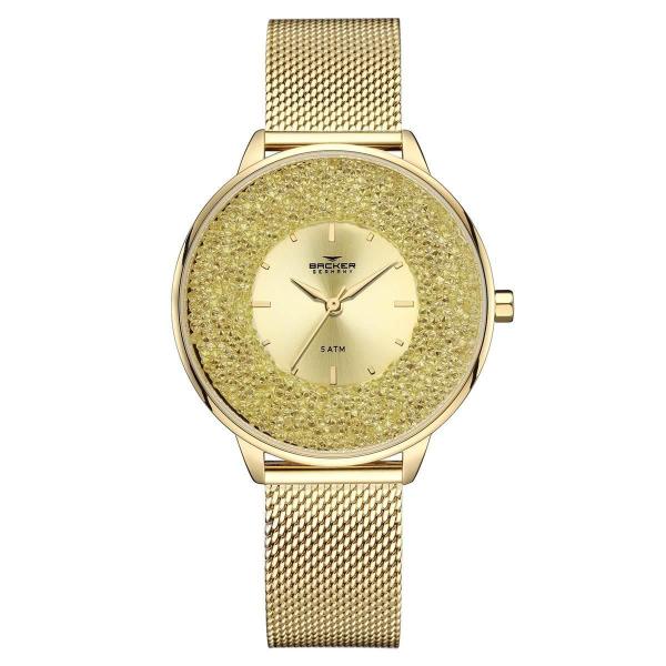 Imagem de Relógio Backer Feminino Ref: 14030145F Ch Fashion Dourado