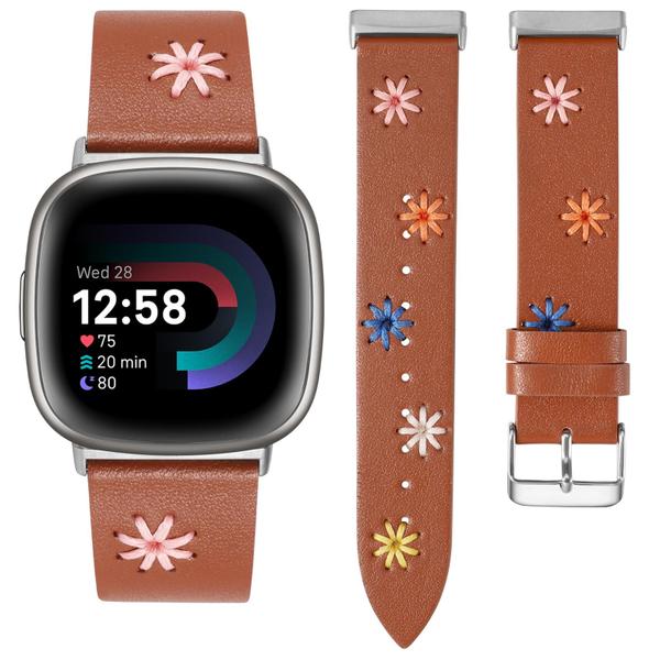 Imagem de Relógio Band Wearlizer Leather para Fitbit Versa 4/3/Sense 2