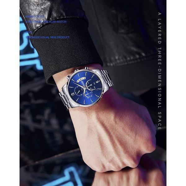 Imagem de Relógio Belushi de Aço Inoxidável 42mm - Moda Luxo Casual