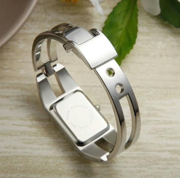 Imagem de Relógio Bracelete Feminino Aço Inoxidável Geekthink