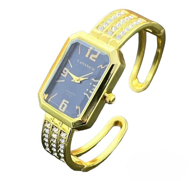 Imagem de Relógio Bracelete Feminino Cansnow Luxo Aço Inox Quartz