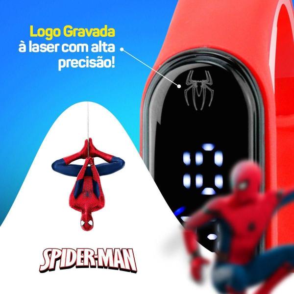 Imagem de Relogio Bracelete Homem Aranha + Digital Prova Dagua +