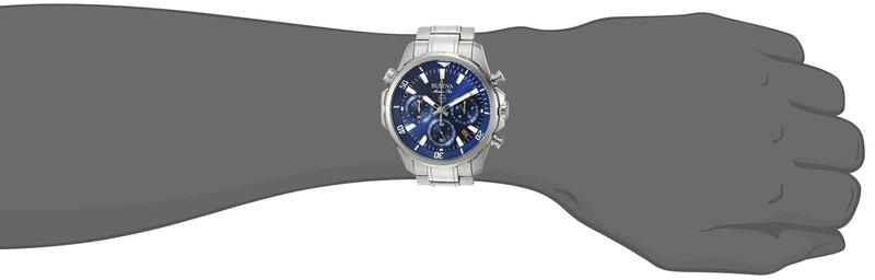 Imagem de Relogio Bulova Marine Star Series B 96B256 em aço inoxidável