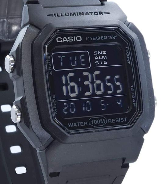 Imagem de Relógio Casio Collection, caixa preta digital unissex de 36 mm