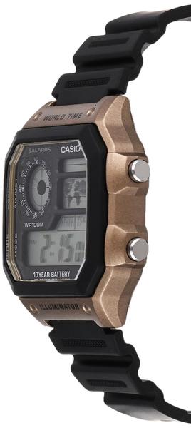 Imagem de Relógio Casio de 10 anos com bateria preta e dourada para homens