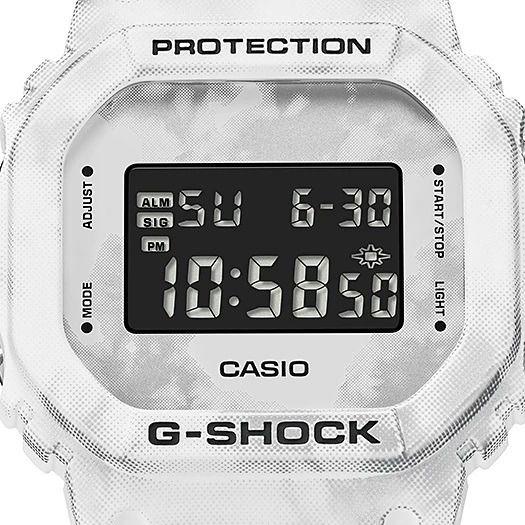 Imagem de Relógio Casio G-Shock Feminino Masculino Quadrado Resistente Choques Prova Dágua 20 ATM Digital Frozen Forest Camuflagem DW-5600GC-7DR