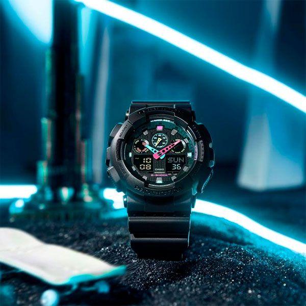 Imagem de Relógio Casio G-Shock GA-100MF-1ADR Multi-Fluorescent Accents