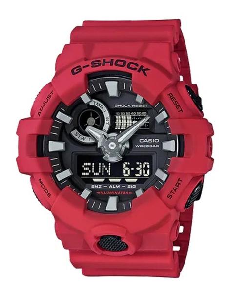 Imagem de Relógio Casio G-Shock Masculino Anadigi Vermelho GA-700-4ADR