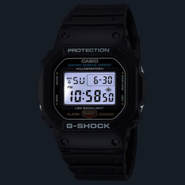 Imagem de Relógio Casio G-Shock Masculino Digital Prova Dágua 20 ATM Esportivo Masculino Preto DW-5600UE-1DR