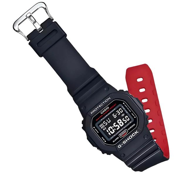 Imagem de Relógio Casio G-Shock Masculino Digital Prova Dágua 20 ATM Esportivo Masculino Preto DW-5600UHR-1DR