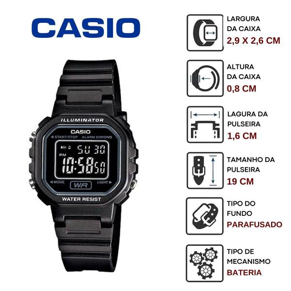 Imagem de Relógio Casio Infantil Digital Standard Preto LA-20WH-1BDF