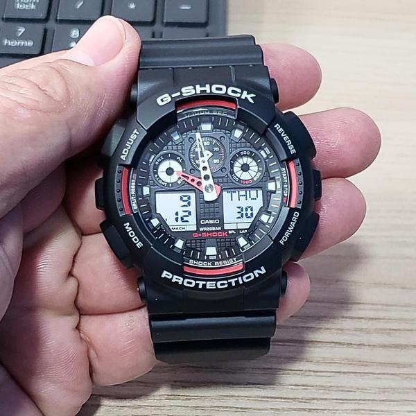 Imagem de Relógio Casio Masculino Anadigi G Shock GA-100-1A4DR