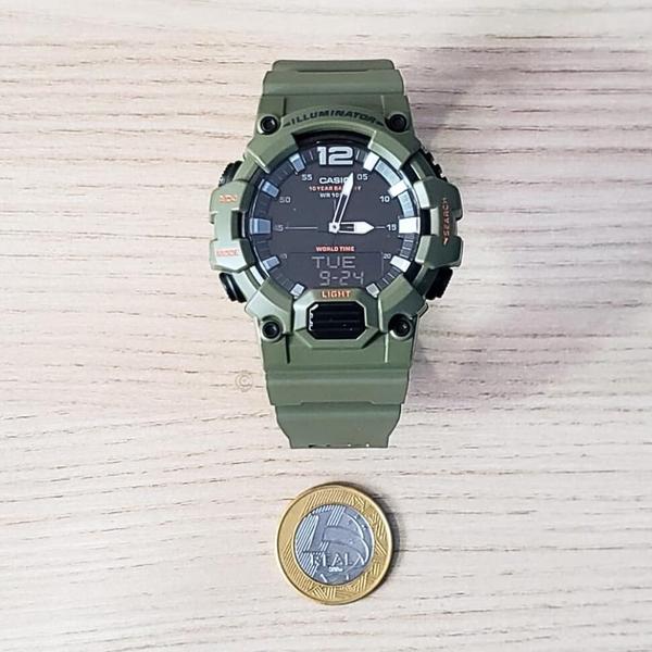 Imagem de Relógio Casio Masculino Anadigi Standard Verde HDC-700-3A2VDF