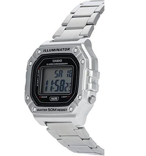 Imagem de Relógio Casio Masculino Digital Casual Prata W-218HD-1AVDF