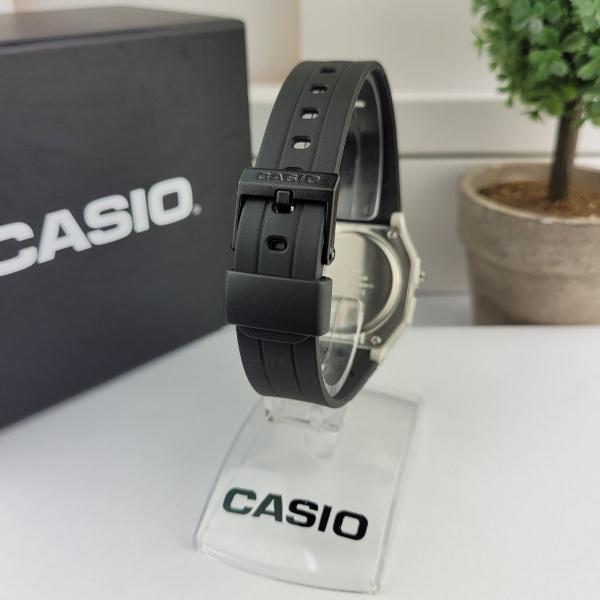 Imagem de Relógio Casio Masculino Feminino Unissex Digital Pequeno Quardrado Resistente Água Cronômetro Calendário Alarme Casual Prata F-91WM-7ADF