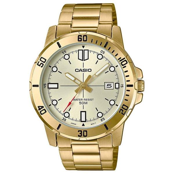 Imagem de Relógio Casio Masculino MTP-VD01G-9EVUDF Dourado MTPVD01G 9E