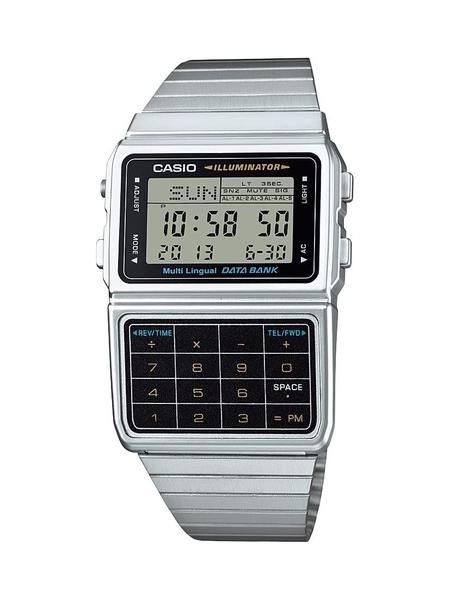 Imagem de Relógio Casio Masculino Silver Tone 25 Memory Calculator Databank