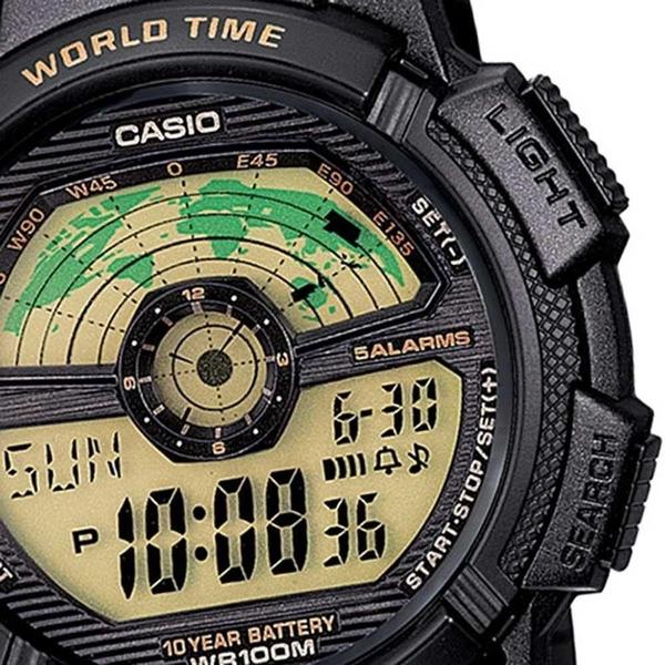 Imagem de Relógio Casio Masculino World Time AE1100W-1BVDF