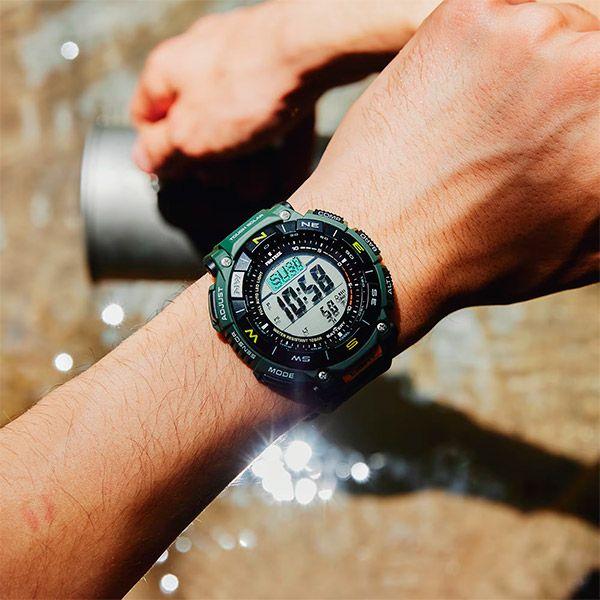 Relógio Casio ProTrek PRG-340-3DR Solar Altímetro Barômetro