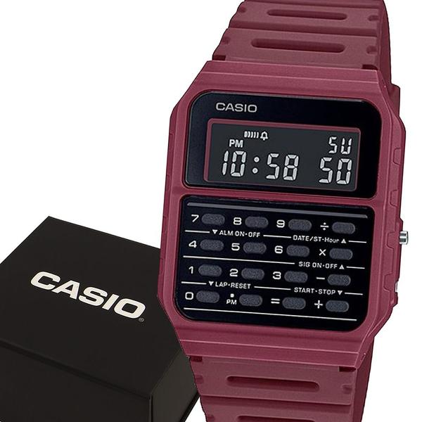 Imagem de Relógio Casio Vermelho Digital Calculadora Original Garantia