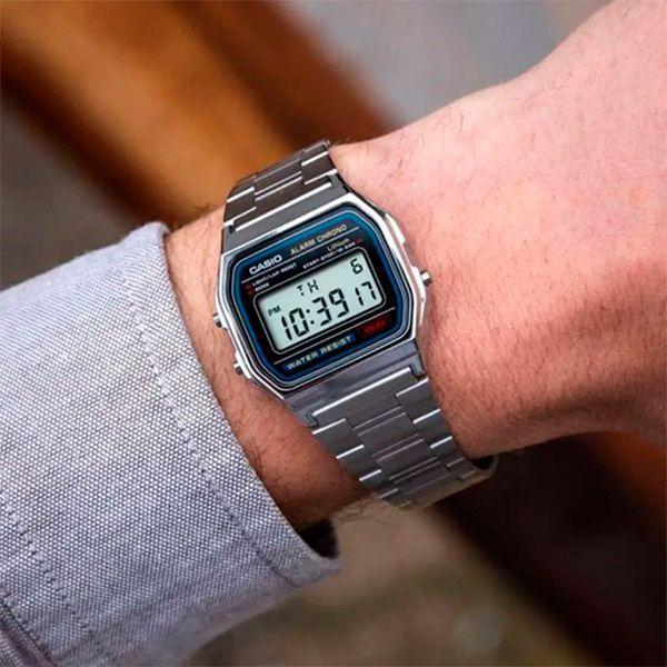 Imagem de Relógio Casio Vintage A158WA-1DF Alarme Cronômetro