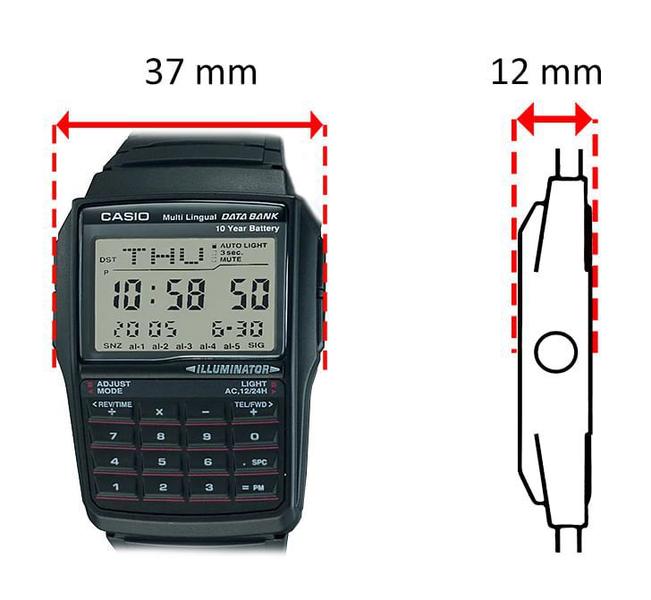 Imagem de Relógio CASIO VINTAGE masculino data bank DBC-32-1ADF