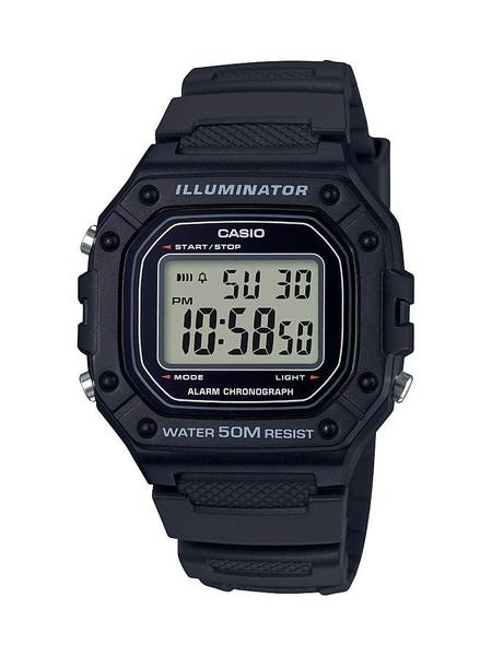 Imagem de Relógio Casio W218H Series digital para homens preto/cinza