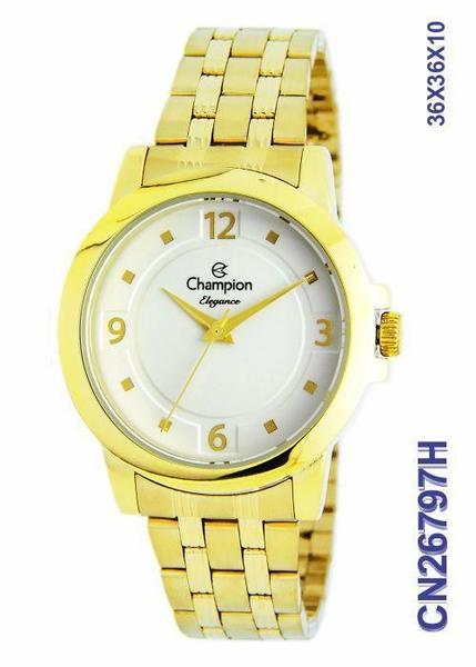 Imagem de Relógio Champion Elegance CN26797H Quartz de aço Dourado