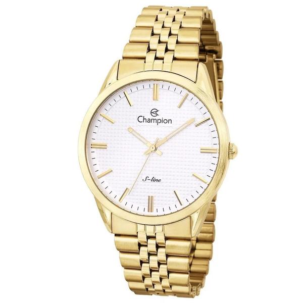 Imagem de Relogio Champion Feminino dourado grande slim fino CN21149H