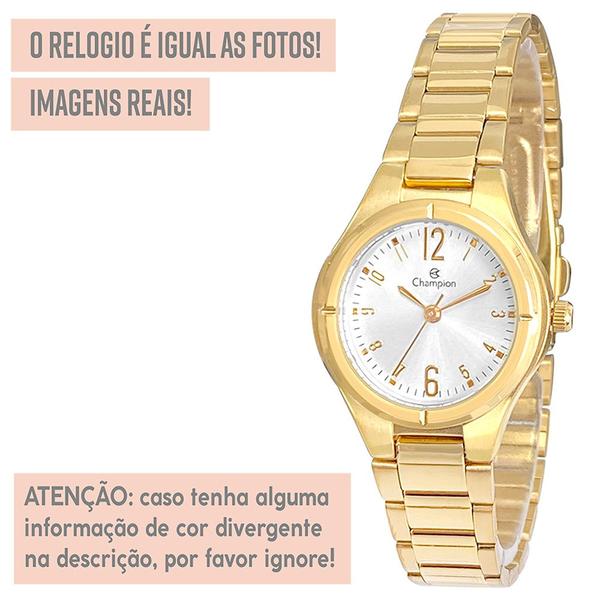 Imagem de Relógio Champion Feminino Dourado Original Analógico Luxo