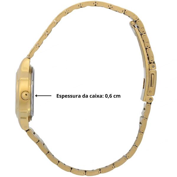 Imagem de Relógio Champion Feminino Dourado Strass Pequeno Resistente