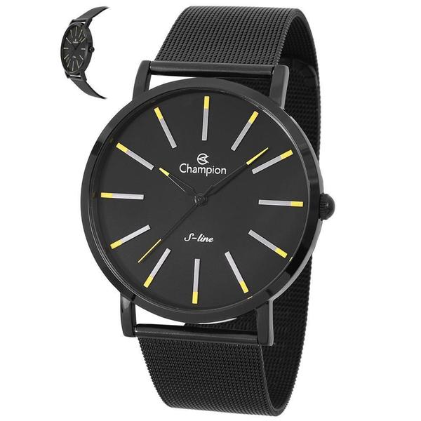 Imagem de Relógio Champion Masculino Ref: Cn21023N Slim Mesh Black