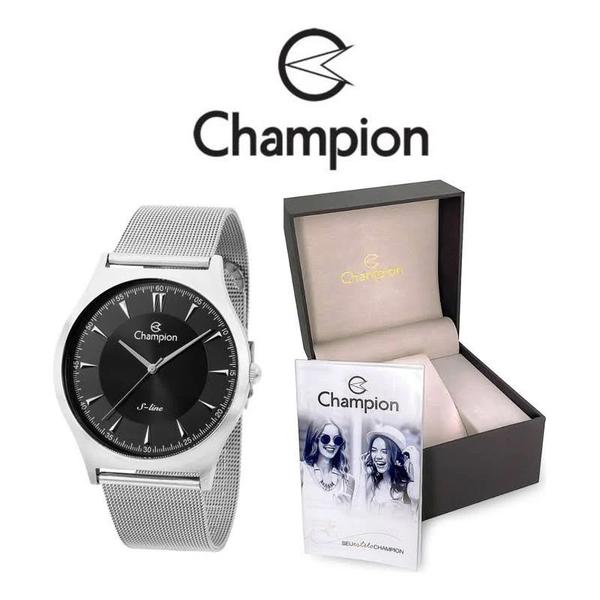 Imagem de Relógio Champion Prata S-Line CN21041T - Estilo Atemporal para Homens e Mulheres Modernos