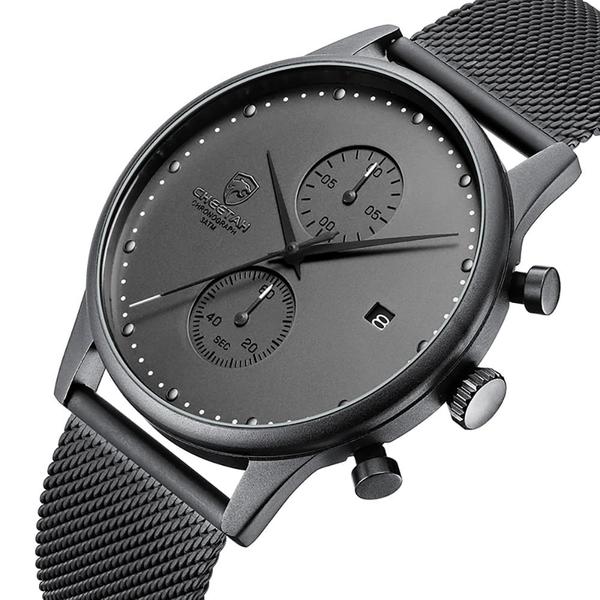 Imagem de Relógio CHEETAH Chronograph Quartz para homens à prova d'água 30m