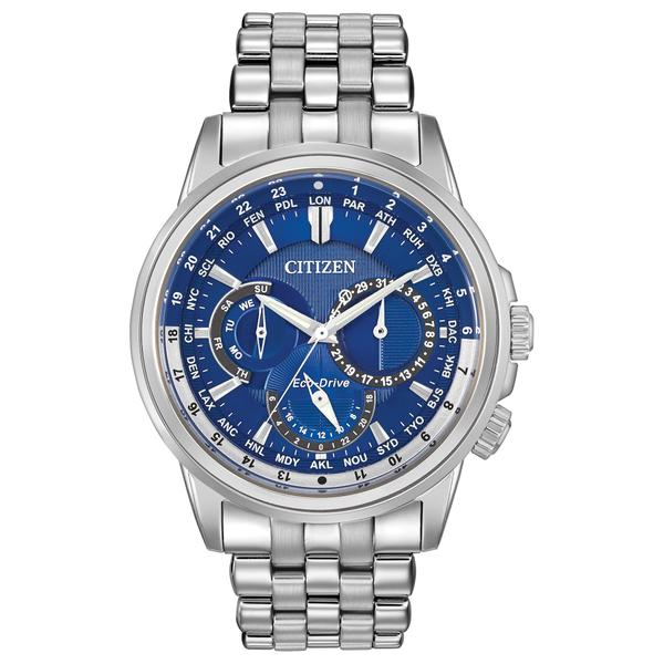 Imagem de Relógio Citizen Eco-Drive Classic Steel 44mm com mostrador azul