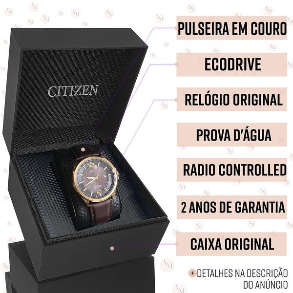 Imagem de Relógio Citizen Eco-Drive Masculino Analógico Rosê Gold Top