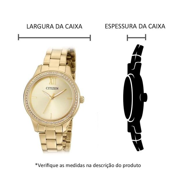 Imagem de Relógio CITIZEN feminino dourado EL3082-55P/TZ28333G