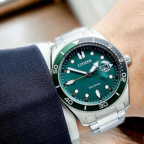 Imagem de Relógio Citizen Masculino Eco-drive Marine Green Aw1768-80x